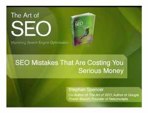 seo mistakes - art of seo
